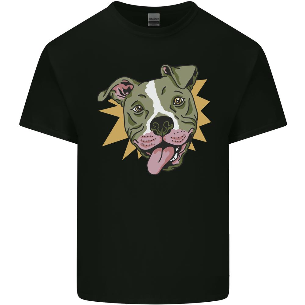 26 A Yampy Pitbull Dog Mens Cotton T-Shirt Tee Top Unisex T-Shirt M