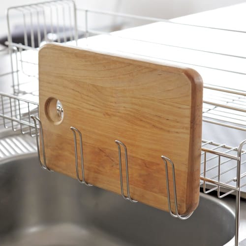 Dinos Dish Drainer Rack, Sink Accessories, Kojima Magic Extendable Slim Dish Drainer for Tidying Up Your Kitchen