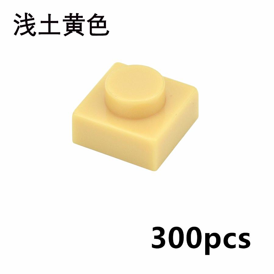 300 Stück DIY Partikel 3024 Dünne Bausteine 1x1 Noppen Steine Pädagogisches Zusammenbauen Konstruktion Kompatibel 3034 Kinderspielzeug