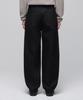 Musinsa Standard Twist Semi-Balloon Denim Pants [Raw Black]