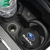 2PCS Car Anti Slip Mat Coaster Water Cup Slot Accessories For Subaru Forester XV Legacy Impreza WRX Crosstrek BRZ Tribeca Smart Y11