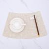 Round table new Chinese fan-shaped placemat Western food mat Anti-scalding table mat Thermal insulation mat Food cloth mat Bowl mat Hotel meal