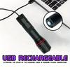 395nm T6 LED UV Flashlight Rechargeable Zoom Torch Light for Ink Dryer Money Fluorescer Detector UV Oil Curing Purple Light