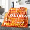 Olivia Design Lightweight Personalized Blanket Customize Text Ultrasoft Perfect For Sofa Couch Office Bed Picnics Ideal For All Seasons Playful Design
