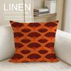 Art Fan Pattern Cushion Cover Linen Decorative Pillowcase Set Pcs X X X Breathable Washable Sofa Cushion Cover