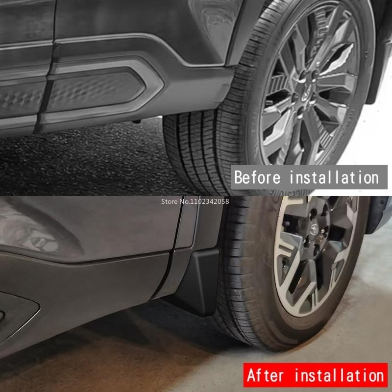For Subaru Forester 2024 2025 26 Mudguards ABS Plastic Fender Cover Flares Splash Guard Cover Exterior Mud Flap Auto Accessories