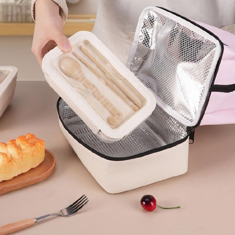 Sturdy Oxford Lunch Pack with Two Levels Easy To Use Designs Accessory for Picnics School and Workplace Dining
