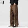 CHOCOOLATEit Men's Retro Straight-Leg Casual Pants