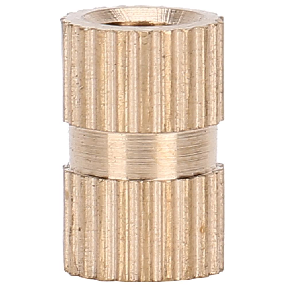 100pcs Professional Knurled Copper Nut Insert Nut Hand Craft Accessory M4 X 10 X 6