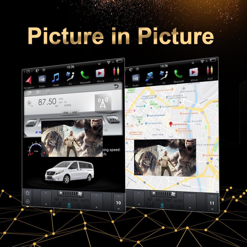 Bluetooth MP5 Player with Wireless CarPlay for 2016 VITO Metris - Smart Central Control Screen