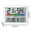 Slim Electronic Digital Clock Wall Mountable Magnetic LCD Small Alarm Clock Multi-function Temperature Humidity Electronic Clock