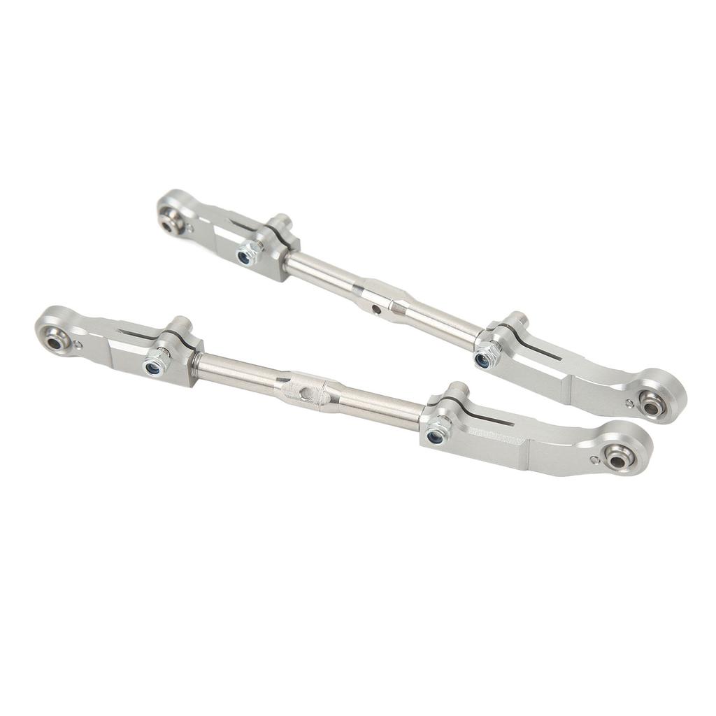 2pcs RC Rear Upper Suspension Pull Rod Aluminum Alloy Silver Accessories for Corally Kronos 6S 1 8 RC Car