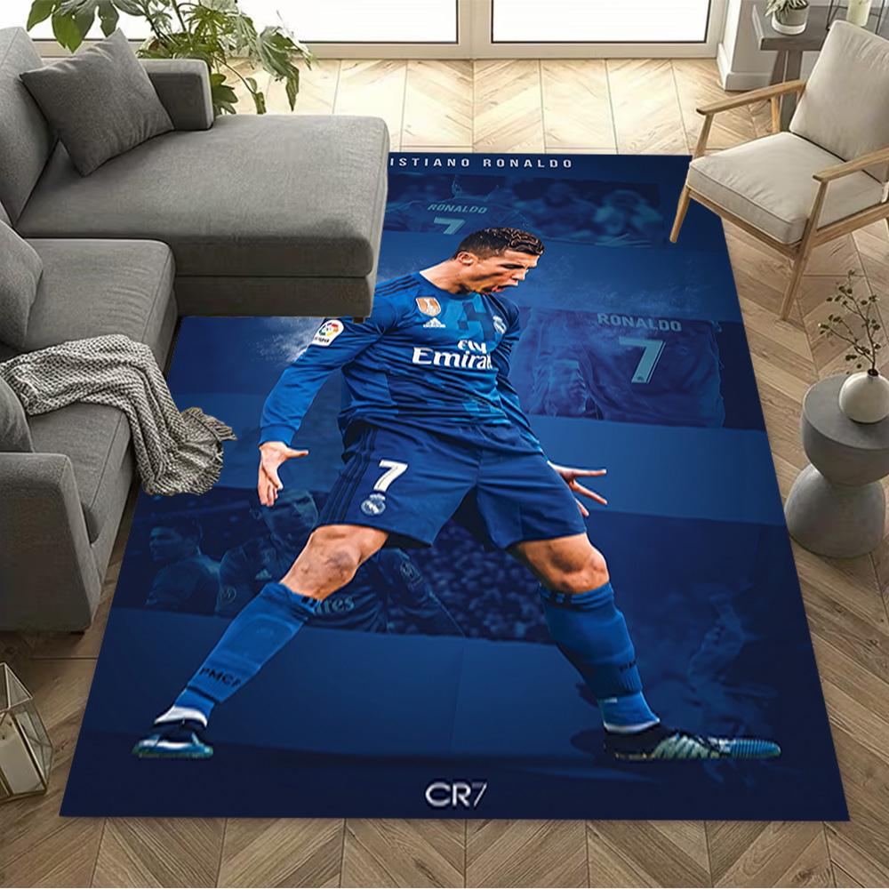 Juventus Football Player Leap Area Rug Design for Outdoor Dormitory Bedrooms Dining Room Antislip Carpet Anime Office Decor