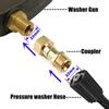 High Pressure Washer Swivel Connector Hose Fitting M22 14mm 15mm Anti-tangle Thread Rotation Water Gun Connector Car Cleaning