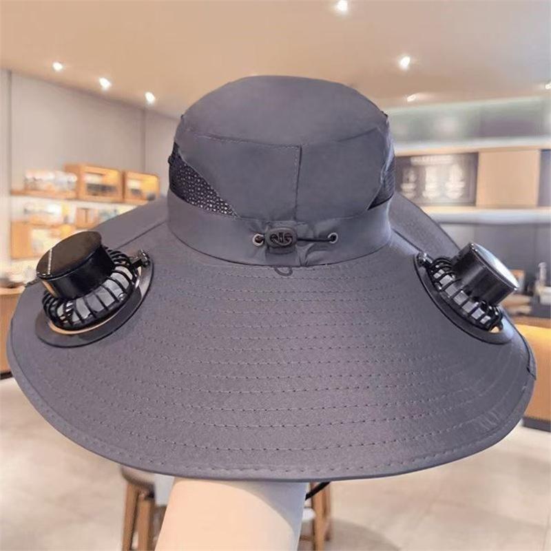 Quick Dry Bucket Hat for Men Large Brim Solar Fan Hat Breathable Sun Protection for Outdoor Adventures