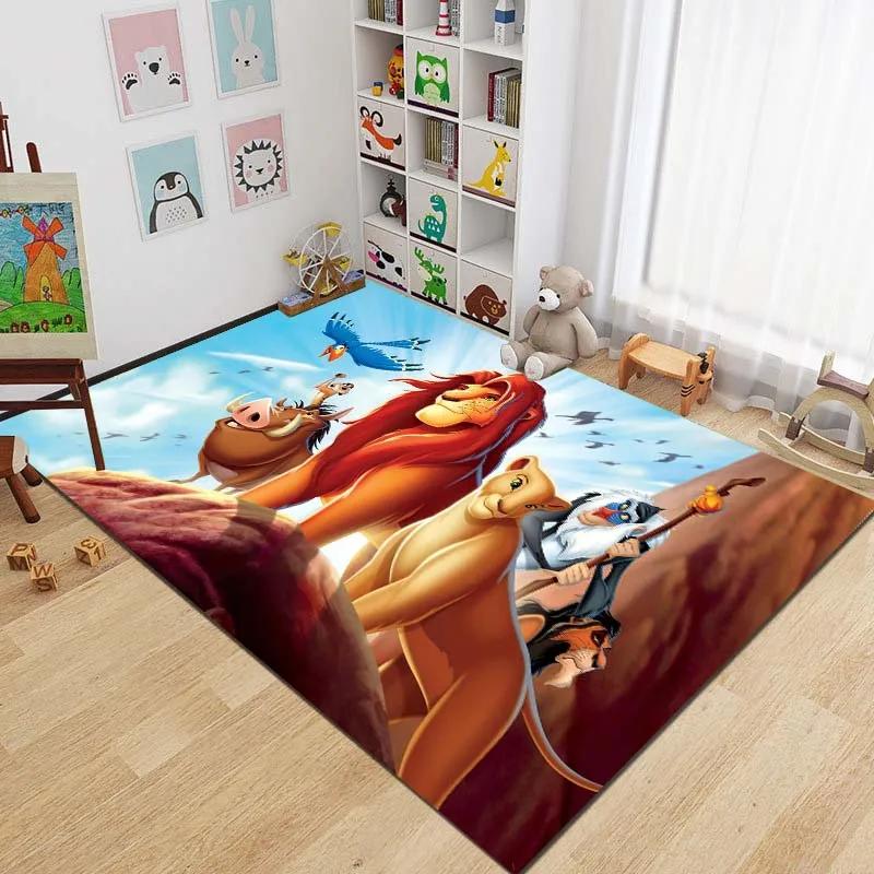 Multiple Sizes Lion King Simba Cartoon Large Area Carpet Rug for LivingRoom Children's Bedroom Sofa Doormat Floor Mat Great Gift