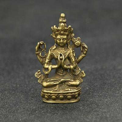 Antique Bronze Nepal Guanyin Buddha Statue Pure Bronze Buddha Statue Ornaments Buddhist Belief Figures Home Crafts