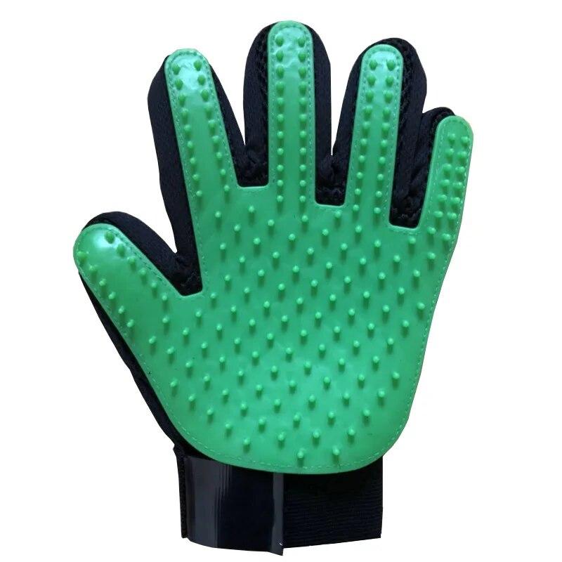 1PC Katzenhaarentfernungshandschuhe Gummi Haustier Schönheit Reinigung Pflege Effektive Massage Hund Kämme Schwimmende Bürste 6 Farbe