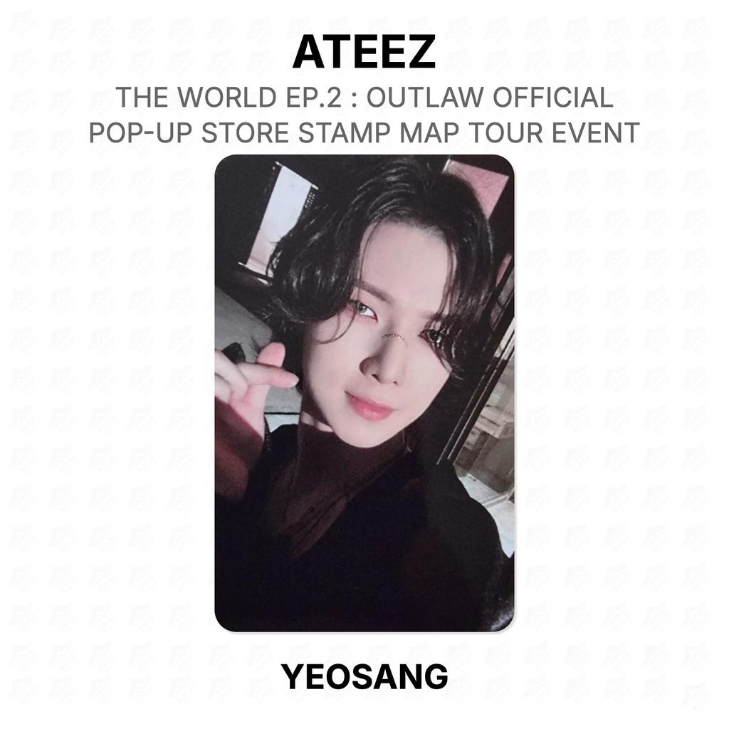 ATEEZ THE WORLD EP.2 : OUTLAW OFFICIAL POP-UP STORE STAMP MAP TOUR EVENT Official Photocard