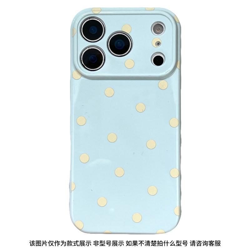 Korean Style Dopamine Polka Dot Phone Case for iPhone 16 Pro/17 Pro Max iPhone 17 Pro Max