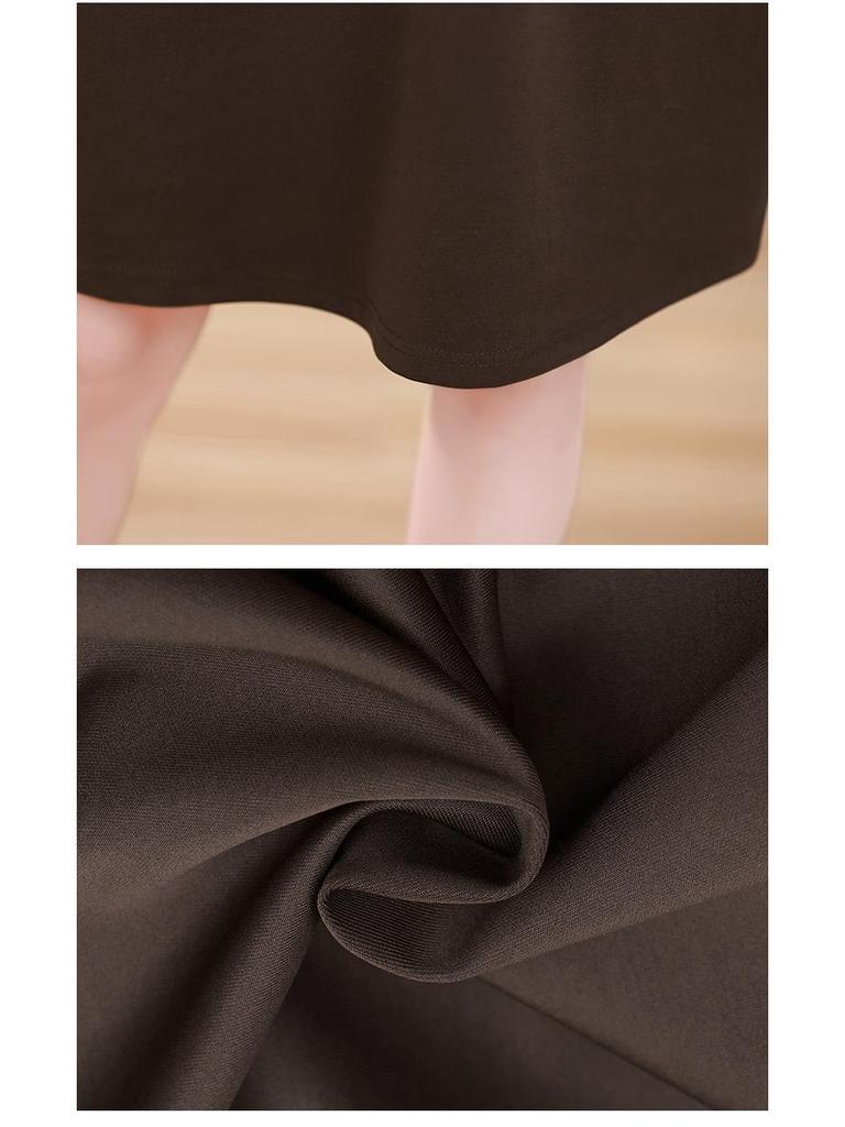 2024 French Chic Sleeveless Vest Dress: Plus Size Mother's Spring & Autumn Fashion