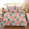 3D Dachshund Quilt Cover and Pillowcase Single Double Queen King Bedding Set