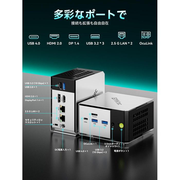 GMKtec Mini PC AMD Ryzen 5 PRO 6650H – DDR5 16GB + 512GB SSD (Expandable to 16TB) – Win11 Pro – M8 – White