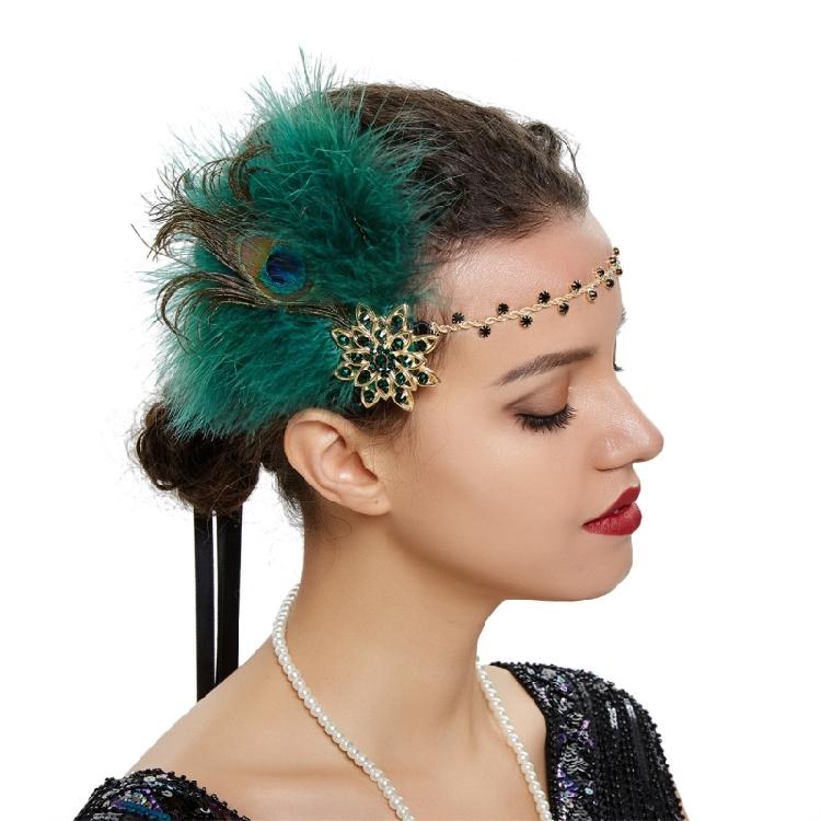Lady Flapper Accessories Rhinestones Headband Event Party Celebration Headwear