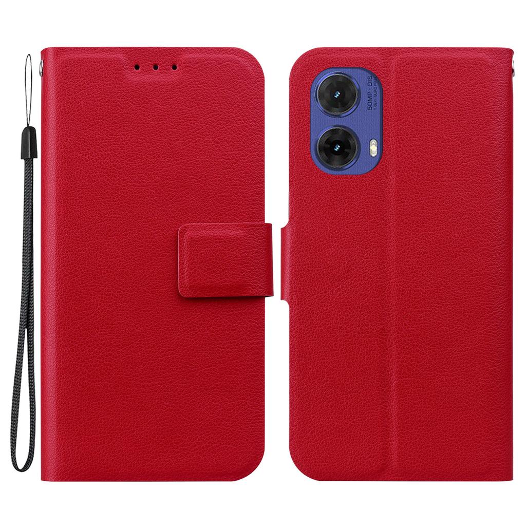For Motorola Moto G85 5G Case Ultra-Thin PU Leather+TPU Phone Cover with Card Slot