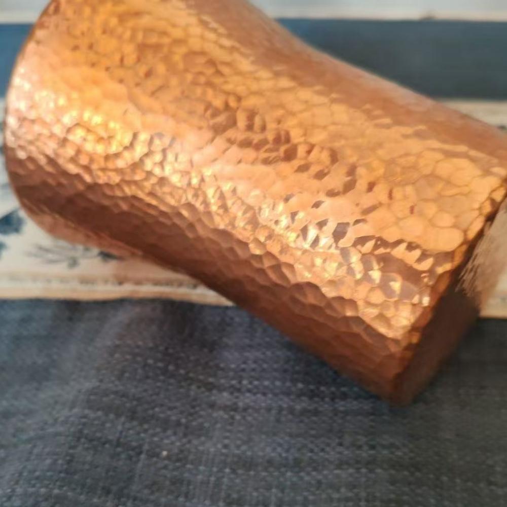 Vintage Copper Coffee Mug,Camping Beer Mug Portable Handcrafted Hammer Texture Beverage Juice Cups Drinking 350 ml Tea Cup