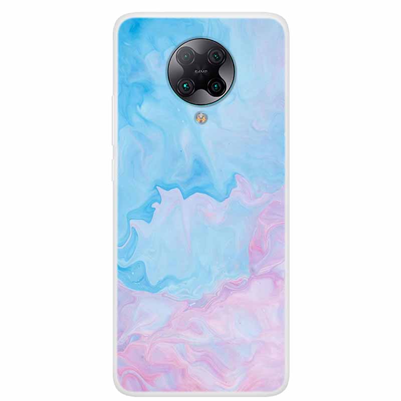 For Poco F2 Pro Case 6.67'' Clear Marble Soft TPU PocoF2 Pro F 2 F2Pro Phone Cover For Xiaomi Poco F2 Pro Shells Cartoon Fundas