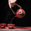 Forbidden City Crane Ceramic Alcohol Tea Brewing Set