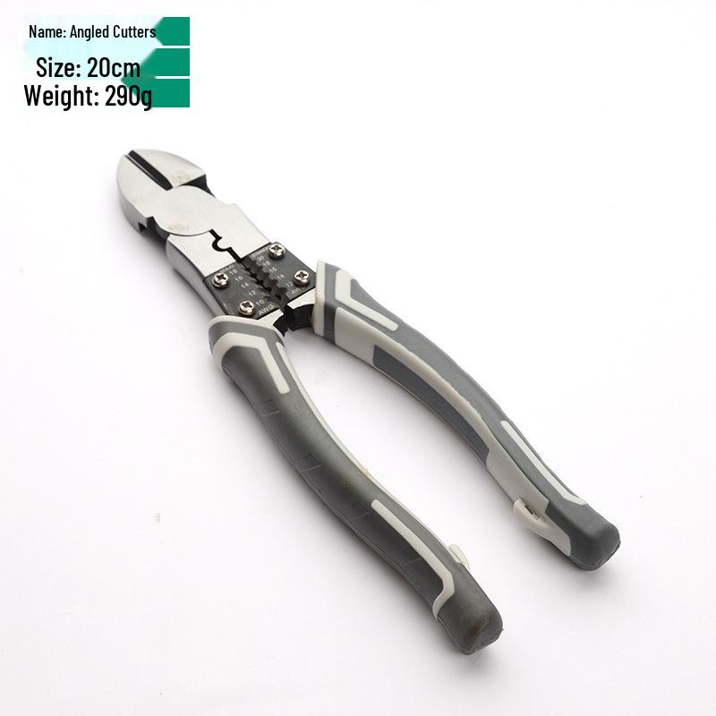Industrial Grade Multi-Function Needle-Nose Pliers with Wire Cutters, Diagonal Cutters, and Hammer