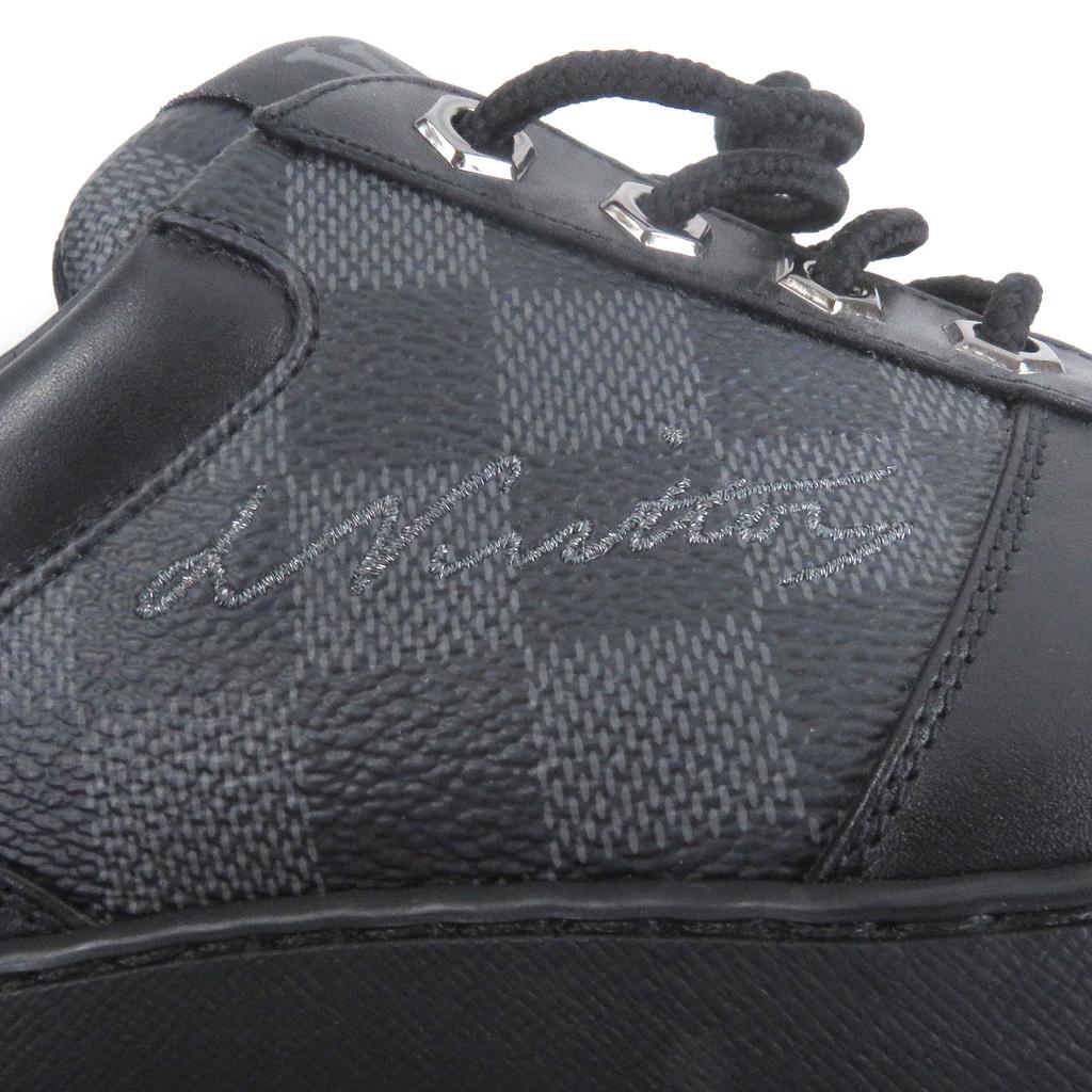 Ausgezeichnete LOUIS VUITTON Low-Cut-Sneaker Harlem-Linie Richelieu Damier Gebraucht
