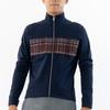 Kapelmuur Cycling Jacket for Windproof and River Size XS Fall/Winter (0°C-10°C), Water-Resistant, Check, Navy,