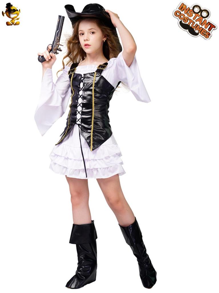 Dívčí pirátský kostým na Halloween pro večírky a divadelní představení
