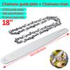 Chainsaw Chain Guide Rod Chainsaw Guide Plate 18 Inch Drive Chain Link Guide Plate Set - Electric Carpentry Accessory Chainsaw