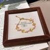 Fresh And Exquisite Versatile Brushed Iris Chalcedony Bracelet Light Luxury High-End Jewelry Women