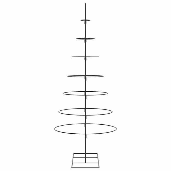 Arbre de Noël en métal - 180 cm - Décoration moderne - Construction robuste - Peu encombrant