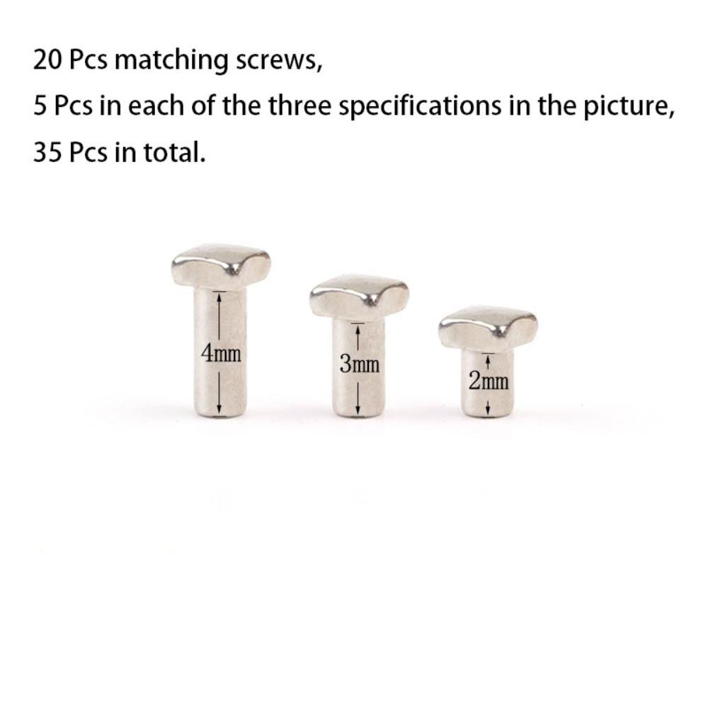 Assorted Screw Nut Eyeglasses Repairing Set Hand Held Replacement Screwdriver Professional Repair Kit Nose Pad Universal Fit