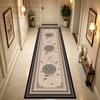 European American Style Retro Light Luxury Long Corridor Carpet Non-slip Soft Rug Runner Washable Easy Clean Living Room Mat
