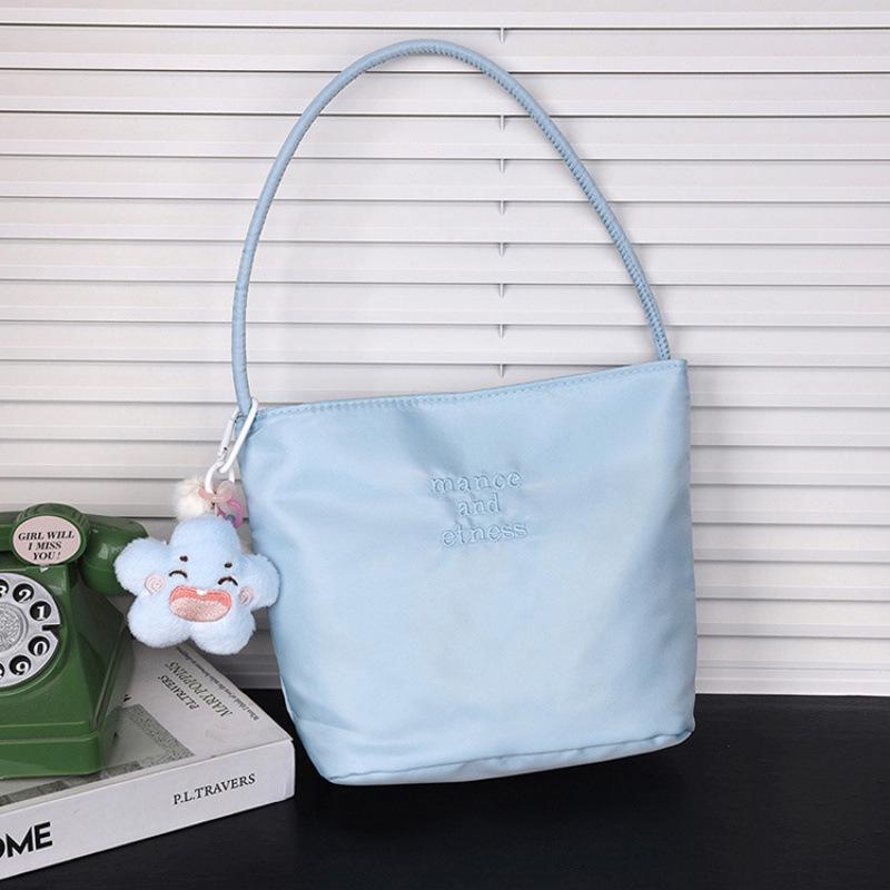 Korean Muçu Embroidered Women's Bucket Handbag - Available in Large & Small Sizes, Perfect for Weddings, Birthdays, or Banquets.
