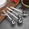 Steel Measuring Spoon Practical Measuring Spoon Long Handle Functional Steel 15/30ML Measuring Spoon