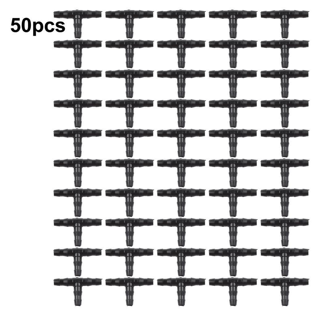 50x 4mm Irrigation Fitting Antelco Pipe Barbed Connector for Landscape Greenhouse and Rainwater Tank Irrigation