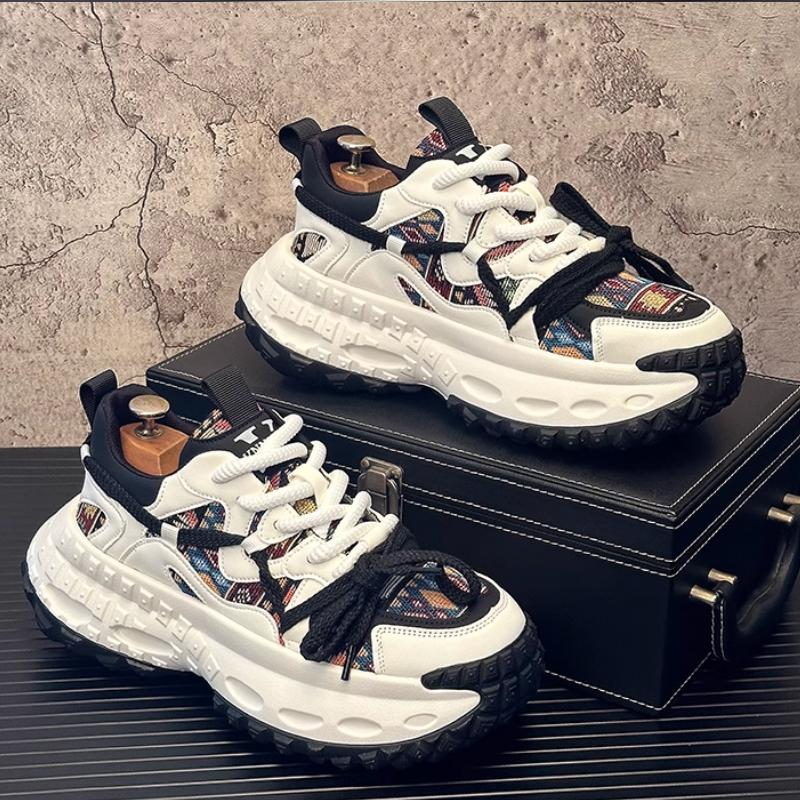 Fashion 2025 New Summer Breathable Thick-soled Versatile Sports Shoes for Men, Dad's Fashionable Casual Shoes Zapatillas  Hombre B9