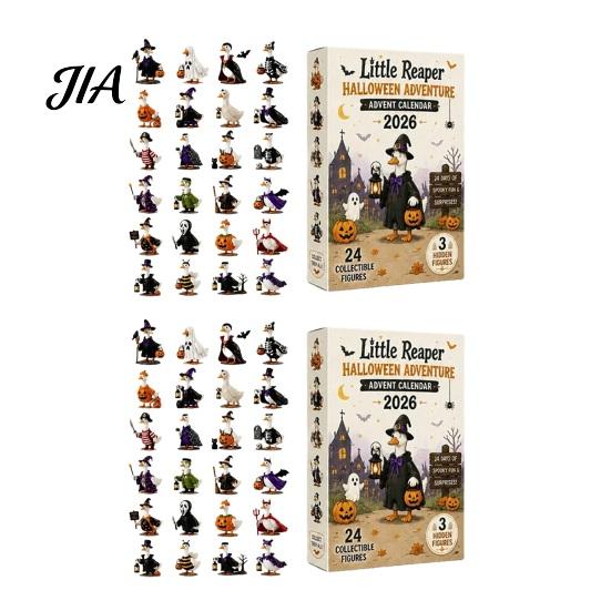 Surprise Collection Sets Halloween Horror Ducks Advent Calendar 2026, 24-Day Spooky Countdown with 24 Tabletop Figures Unique Collectible Duck