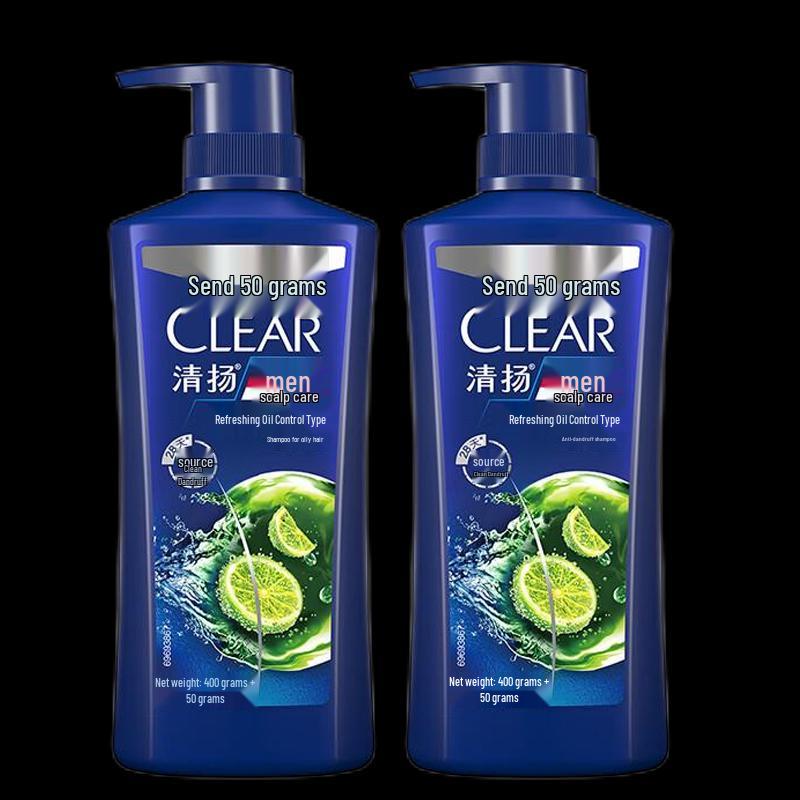 

Набор из двух шампуней Clear Men против перхоти и для контроля жирности кожи.