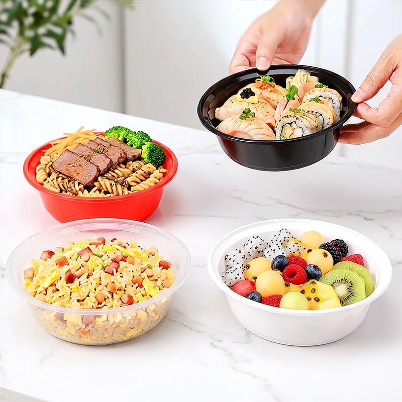 Disposable Round PP Food Container Bowls with Lids