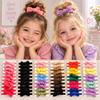 10pcs Soft Elastic Children Bowknot Hair Ties High Elasticity Bow Hair Scrunchies  For Little Girls