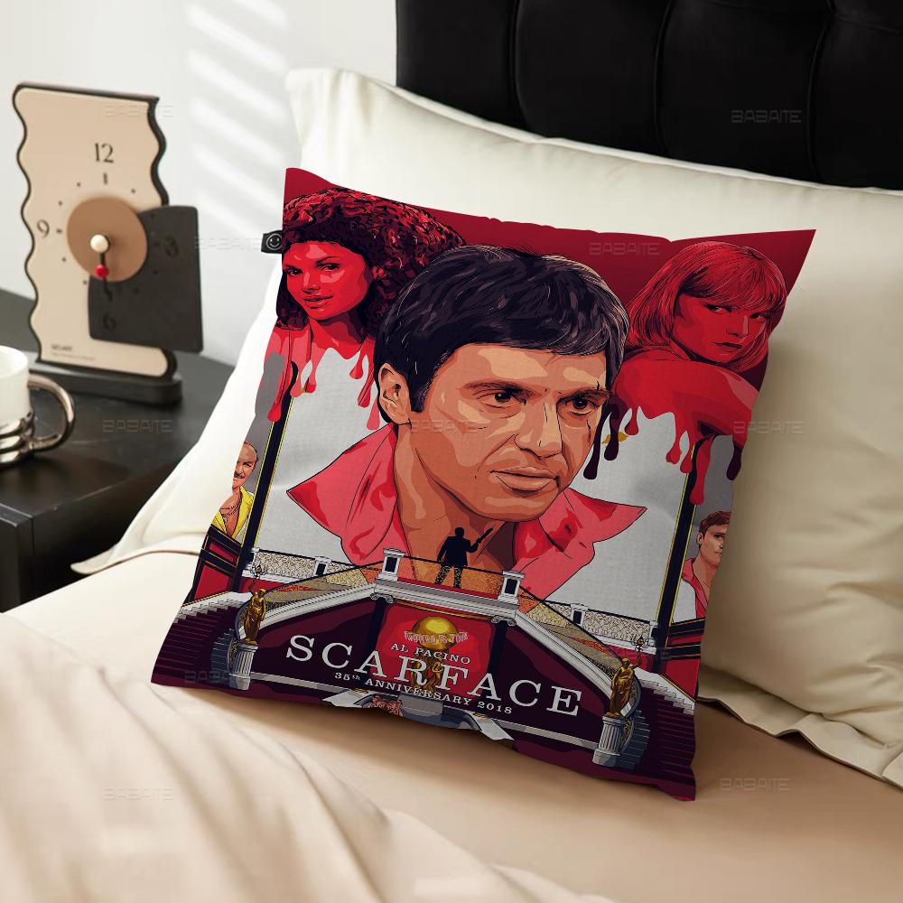 Movie S-scarface Personalized Pillow Cover Kids Bedroom Wild Party Decor Pillowcase Kid Birthday Shower Gift